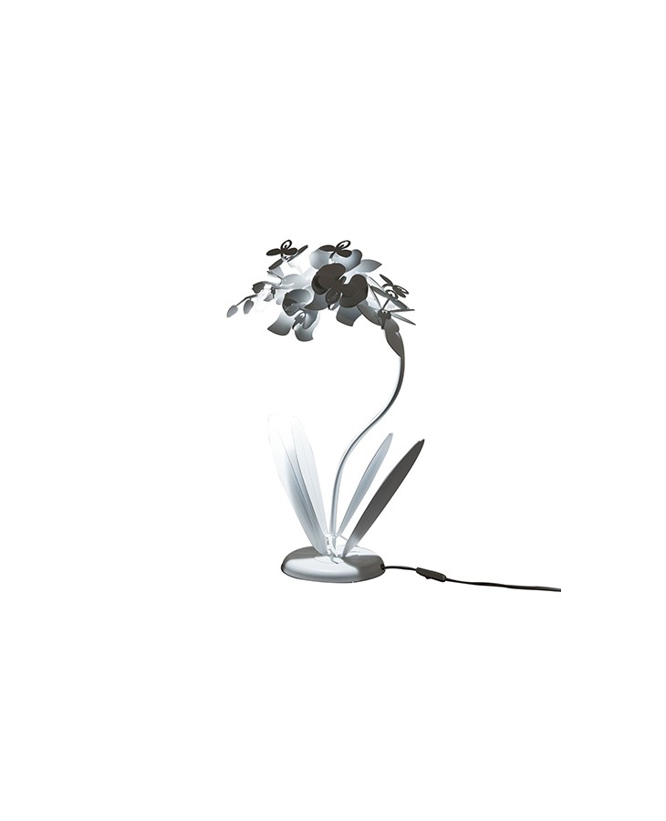 Arti & Mestieri - Lampada da tavolo floreale Orchidea piccola (bianco)