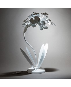 Arti & Mestieri - Lampada da tavolo floreale Orchidea piccola (bianco)