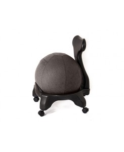 Kikka Living - Sedia ergonomica Kikka Active Chair con fodera in tessuto Living (Amalfi, Carbon)