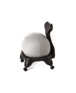 Kikka Living - Sedia ergonomica Kikka Active Chair con fodera in tessuto Living (Amalfi, Cemento)