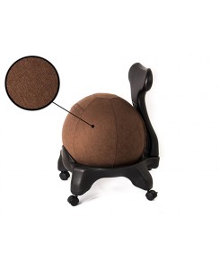 Kikka Living - Sedia ergonomica Kikka Active Chair con fodera in tessuto Living (Amalfi, Cioccolato)