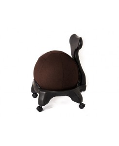 Kikka Living - Sedia ergonomica Kikka Active Chair con fodera in tessuto Living (Amalfi, Fondente)