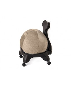 Kikka Living - Sedia ergonomica Kikka Active Chair con fodera in tessuto Living (Cervinia, Nocciola)