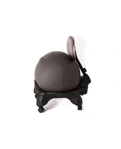 Kikka Active Chair Plus con fodera Living - Sedia ergonomica Kikka Plus con fodera in tessuto Living (Carbon, Amalfi)