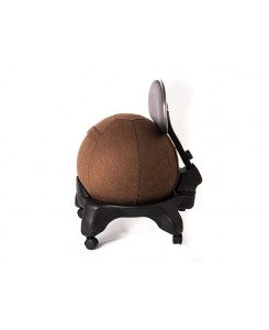 Kikka Active Chair Plus con fodera Living - Sedia ergonomica Kikka Plus con fodera in tessuto Living (Cioccolato, Amalfi)
