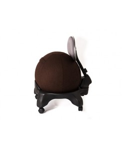 Kikka Active Chair Plus con fodera Living - Sedia ergonomica Kikka Plus con fodera in tessuto Living (Fondente, Amalfi)