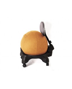 Kikka Active Chair Plus con fodera Living - Sedia ergonomica Kikka Plus con fodera in tessuto Living (Ocra, Amalfi)