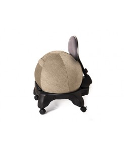 Kikka Active Chair Plus con fodera Living - Sedia ergonomica Kikka Plus con fodera in tessuto Living (Nocciola, Cervinia)