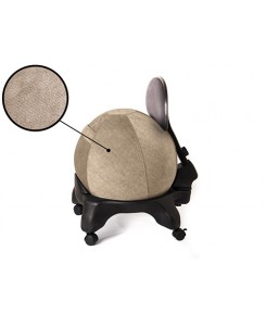 Kikka Active Chair Plus con fodera Living - Sedia ergonomica Kikka Plus con fodera in tessuto Living (Nocciola, Cervinia)
