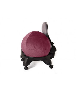 Kikka Active Chair Plus con fodera Living - Sedia ergonomica Kikka Plus con fodera in tessuto Living (Rosa Antico, Cervinia)