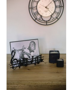 Arti & Mestieri - Porta-foto musica piccolo (colore nero)